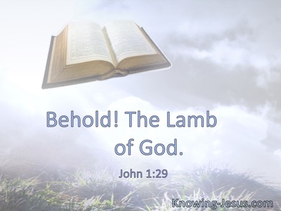 Behold! The Lamb of God.